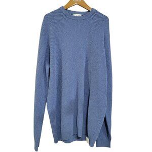 Gran Sasso for Mark Shale Sweater Mens XL Wool Cashmere Blue Argyle READ